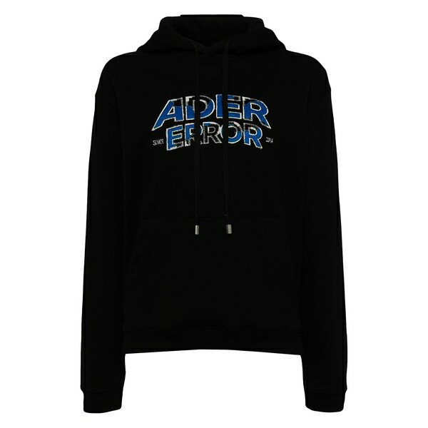 アーダーエラー レディース パーカー・スウェットシャツ アウター Logo hoodie Black