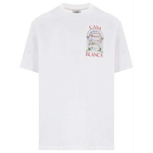 カサブランカ メンズ プルオーバー トップス Le passage t-shirt White