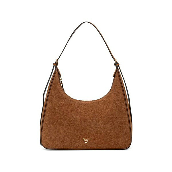 ピンコ レディース ショルダーバッグ バッグ Logo-appliqu?? shoulder bag Brown|asty