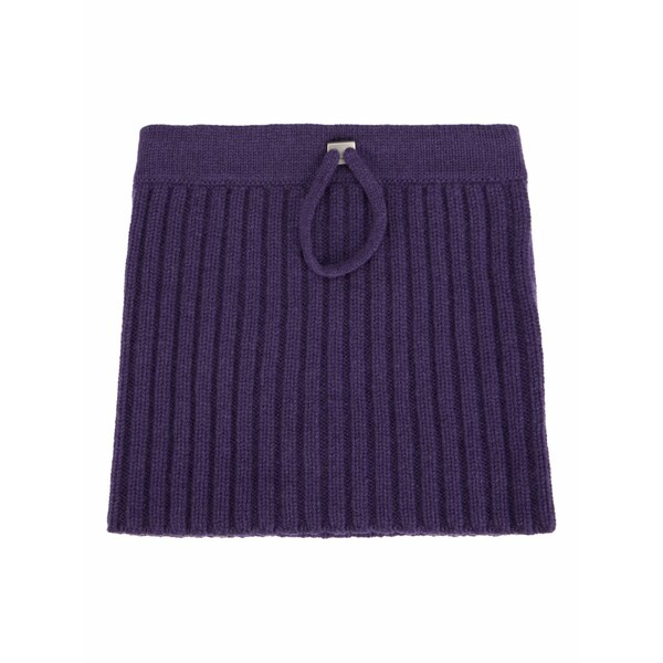 マロ メンズ 消音装置・袈裟・えり巻き 佩び物 Ribbed scarf Purple