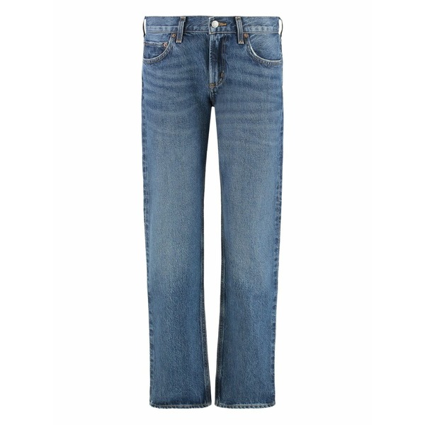 アゴルド レディース カジュアルパンツ ボトムス Whiskering-effect jeans Blue｜asty 44,280円