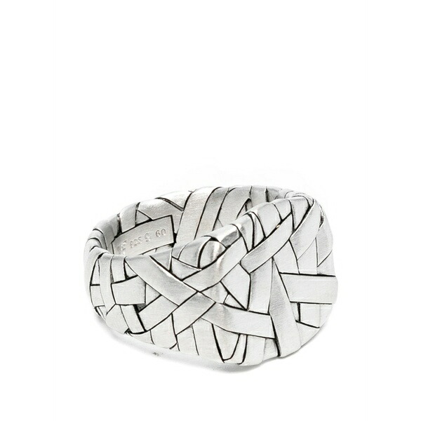 トム白木 メンズ 輪っか 佩び物 Quilt ring Silver