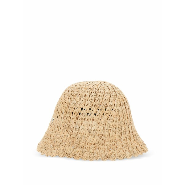 ヘレンカミンスキー レディース 鳥打ち帽 付属物 Woven bucket hat Neutrals