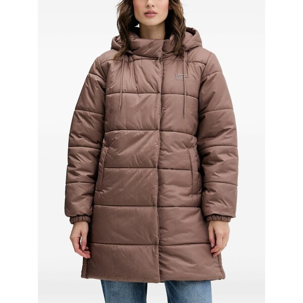 バンズ レディース 上衣＆上衣 アウター Hooded quilted jacket Brown