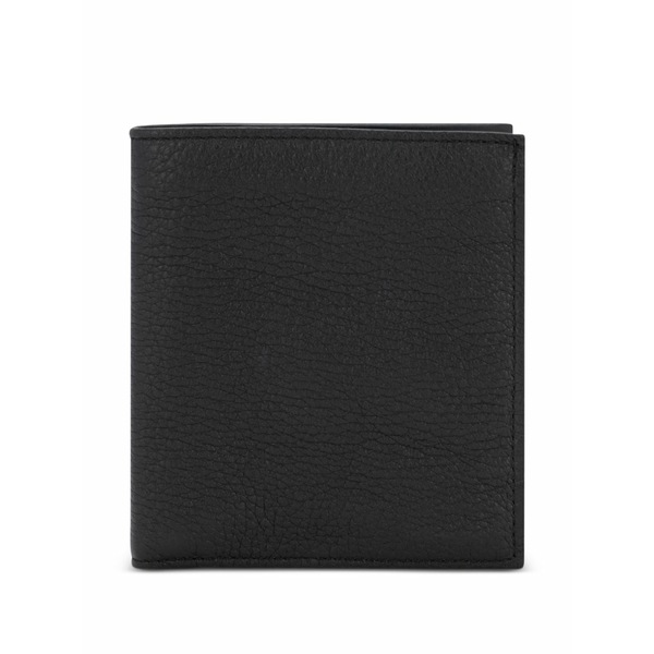 ムーレー メンズ 札入れ 佩び物 Textured wallet Black