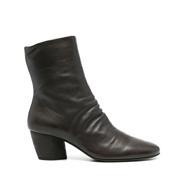オフィチーネ 創造的 レディース ブーツ シューズ 55粍 leather ankle boots Brown