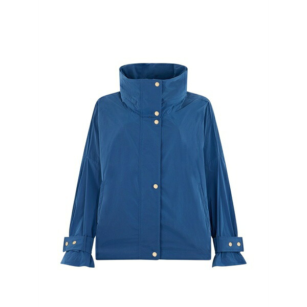 ムーレー レディース 上衣＆上衣 アウター High-collar button jacket Blue