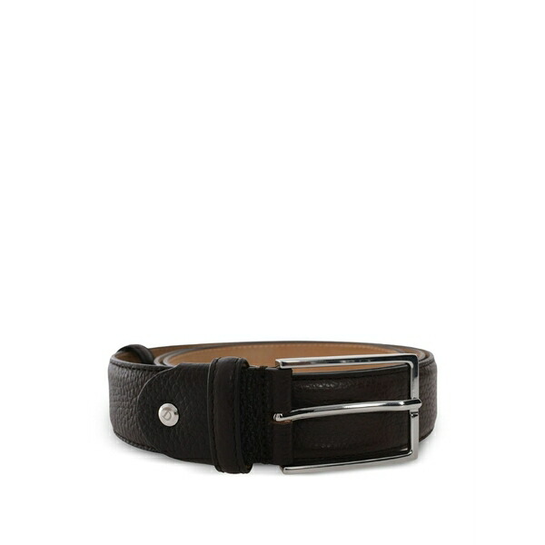 ドンカルズ メンズ 胴締め 佩び物 Leather belt Brown