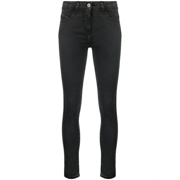 パトリツィア ペペ レディース レギンス ボトムス Washed low-rise skinny jeans Black