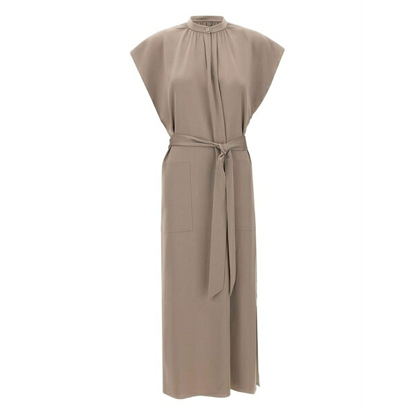 フィリッパコー レディース 衣装 トップス Belted sleeveless MIDI dress Neutrals ワンピーススーツ-スーツ・セットアップ-レディースファッション