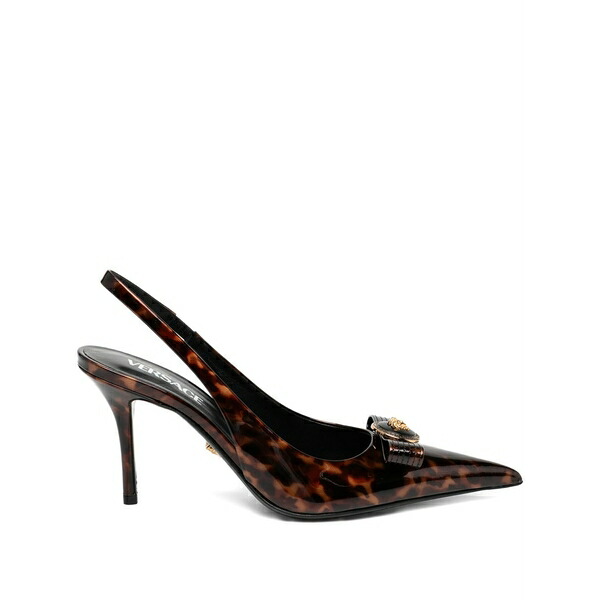 ヴェルサーチ レディース パンプス シューズ 85粍 gianni pumps Brown