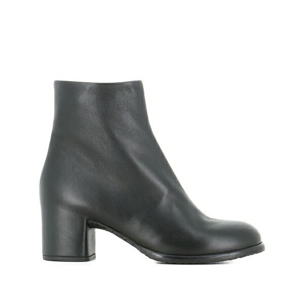デル カルロ レディース ブーツ シューズ Leather ankle boots Black