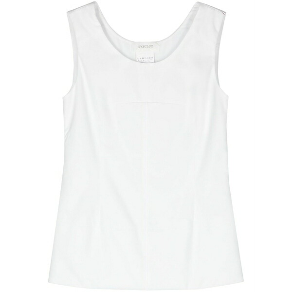 スポーツマックス レディース シャツ トップス Padded-panels sleeveless blouse White｜asty 41,470円