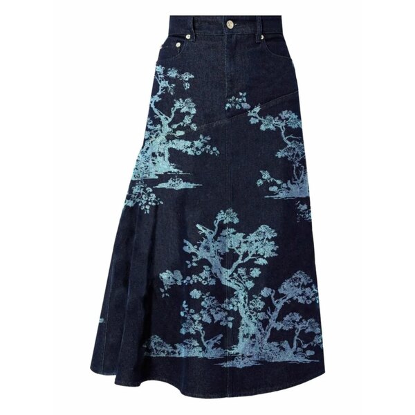 アーデム レディース スカート ボトムス Denim midi skirt Blue