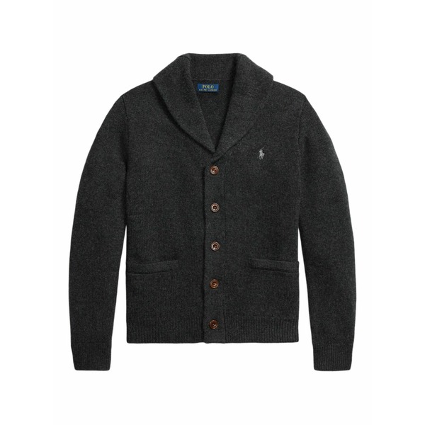 ラルフローレン メンズ ジレー アウター Shawl-collar cardigan Grey