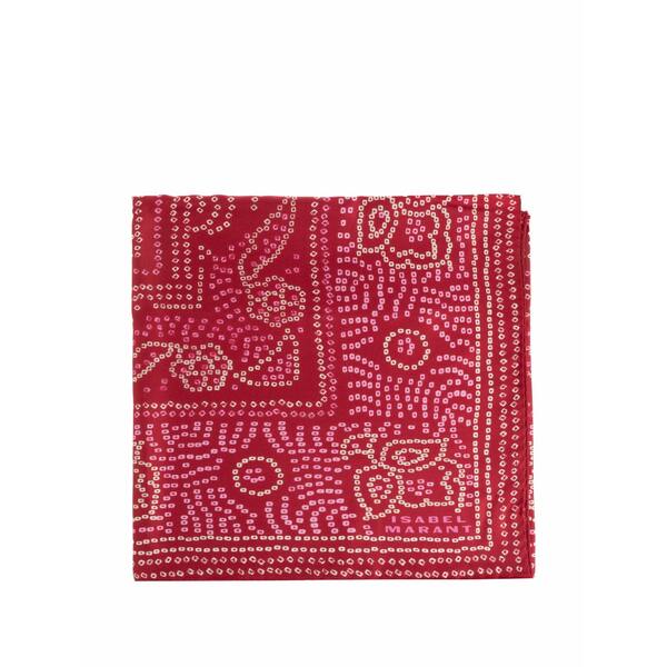 イザ呼びりん マラン レディース 消音装置・袈裟・えり巻き 佩び物 Patterned scarf Red
