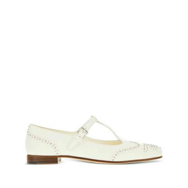 チャーチ レディース スリッポン・ローファー シューズ Leather loafers White|asty