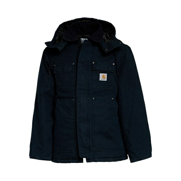 カーハート メンズ コート アウター Ambel hooded coat Blue｜asty