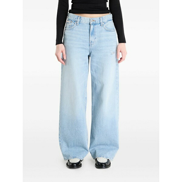 カルバンクライン レディース ジーンズズボン下 ボトムス Low-rise baggy jeans Blue