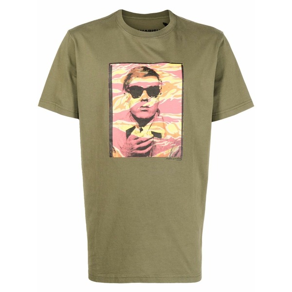 マハリシ メンズ プルオーバー トップス X andy warhol polaroid t-shirt Green