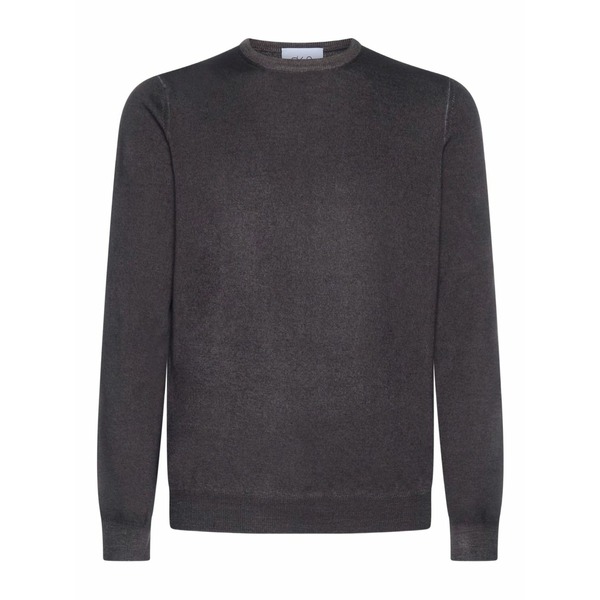 ディーフォーポイントゼロ メンズ 編み物\u0026プルオーバー アウター Virgin-wool sweater Brown