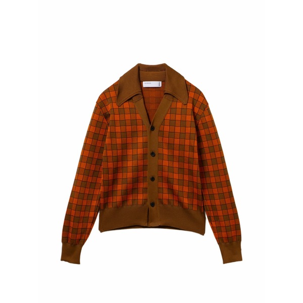 トゥーガ レディース ジレー アウター Checked v-neck cardigan Brown