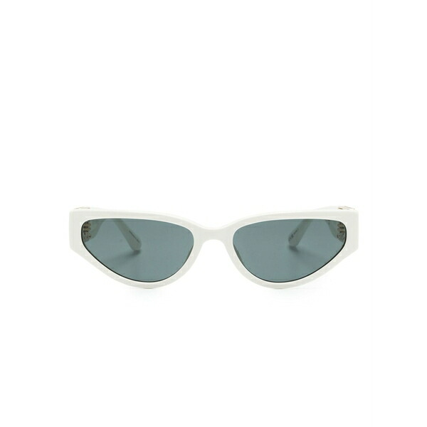 リンダ ファロー レディース 黒眼鏡＆アイウェア 付属物 Tomie cat-eye sunglasses White