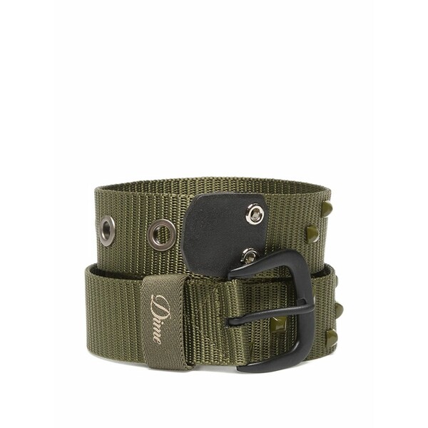 ダイム メンズ 胴締め 付属品 Studded eyelet-detail belt Green