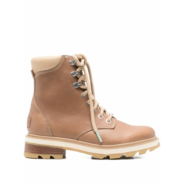 ソレル レディース ブーツ シューズ Lace-up leather boots Brown