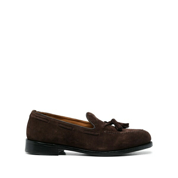 セバゴ メンズ スリッポン・ローファー シューズ Tassel-detail suede loafers Brown｜asty