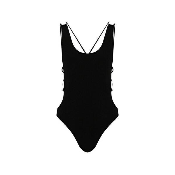 イザ呼びりん マラン レディース 衣装 トップス Tenisia lace-up swimsuit Black