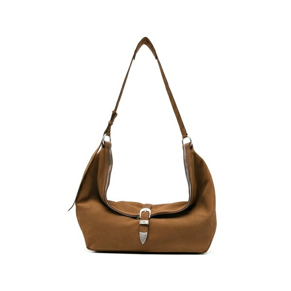 マージ シャー白木 レディース ショルダーバッグ 御徒面子 Belted shoulder bag Brown