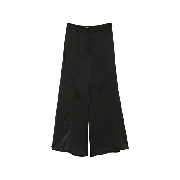 ペニー黒いこと レディース 心地好いズボン下 ボトムス Satin-finish palazzo pants Black