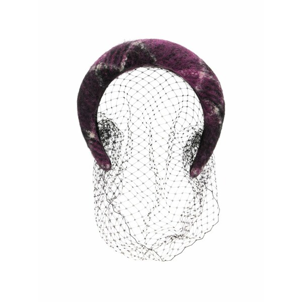 レッドヴァレンティノ レディース ヘアアクセサリー アクセサリー Mottled veil headband Purple|asty