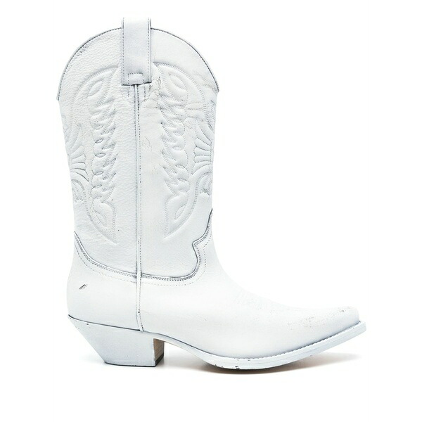 マルタンマルジェラ メンズ ブーツ シューズ Leather boots  White