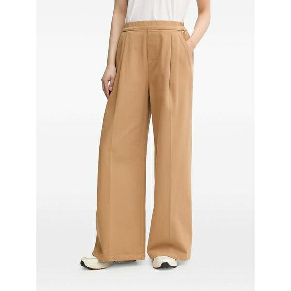 ベネトン  レディース カジュアルパンツ ボトムス Pleated wide-leg trousers Neutrals