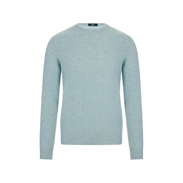 フェデーリ メンズ 編み物\u0026プルオーバー アウター Crew-neck sweater Blue