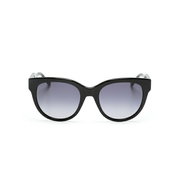 リュージョー レディース サングラス＆アイウェア アクセサリー Logo-lettering square-frame sunglasses Black