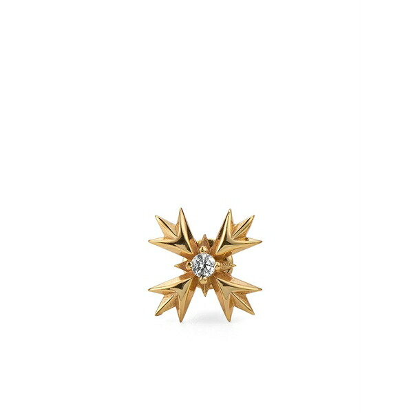 エマニュエレ ビコッキ メンズ ピアス・イヤリング 付属物 Crest crystal-embellished earring Gold