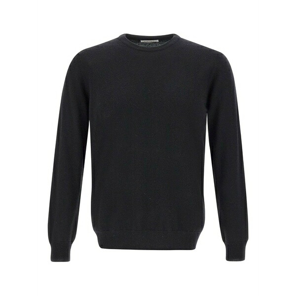 カングラ メンズ ニット&セーター アウター Ribbed crew-neck sweater Black｜asty