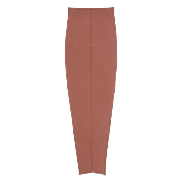 リックオウエンス レディース スカート ボトムス Pillar ribbed-knit skirt Pink｜asty