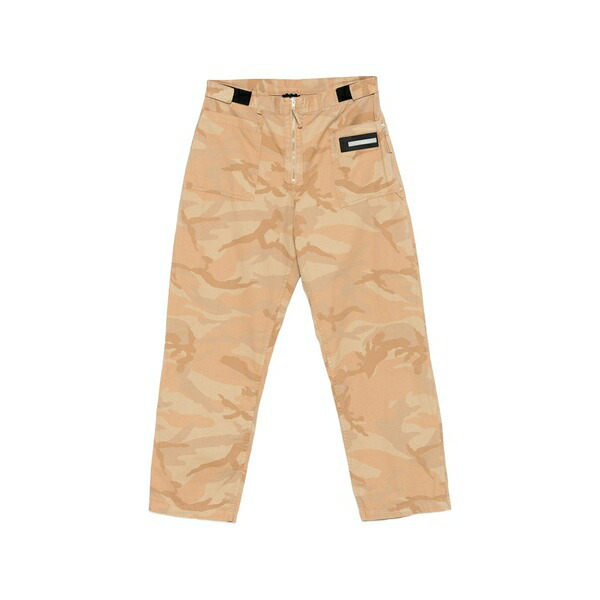 アリーズ メンズ 心地好いズボン下 ボトムス Camouflage straight trousers Neutrals