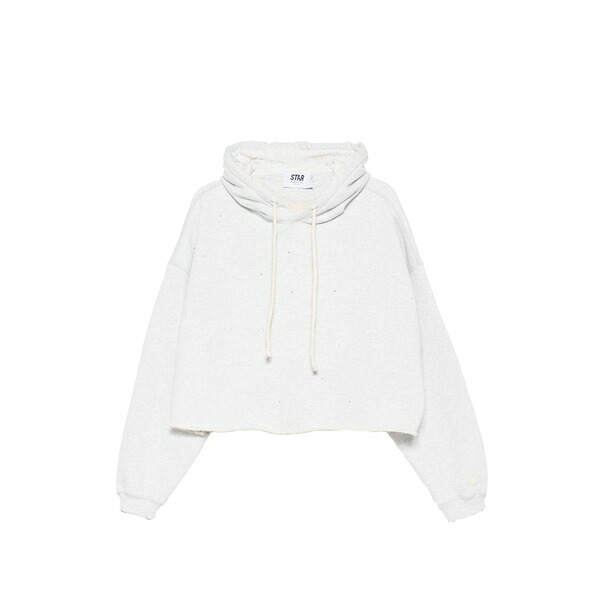 ゴールデングース メンズ パーカー・スウェットシャツ アウター Drawstring raw-cut hoodie Grey