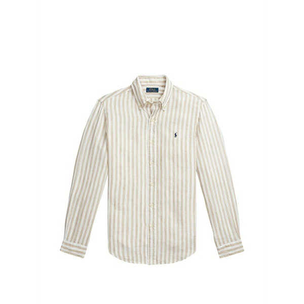 ラルフローレン メンズ プルオーバー トップス Striped buttoned shirt White