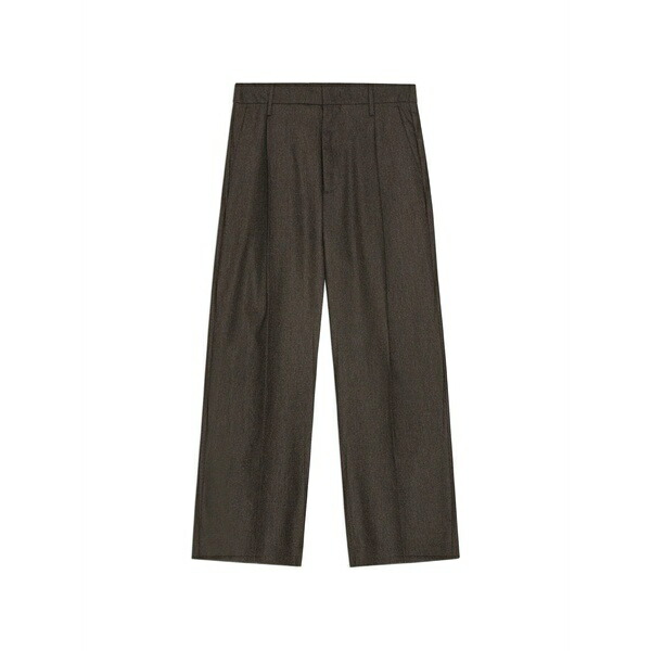 エヌエヌ77 メンズ カジュアルパンツ ボトムス Kay pleated trousers Brown｜asty