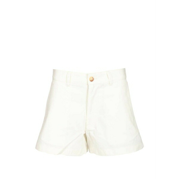 ラルフローレン レディース 心地好いズボン下 ボトムス Buttoned woven shorts White