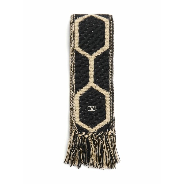 ヴァレンティノ ガラヴァーニ メンズ えり巻き・袈裟・えり巻き 付属物 Antibes fringed scarf Black