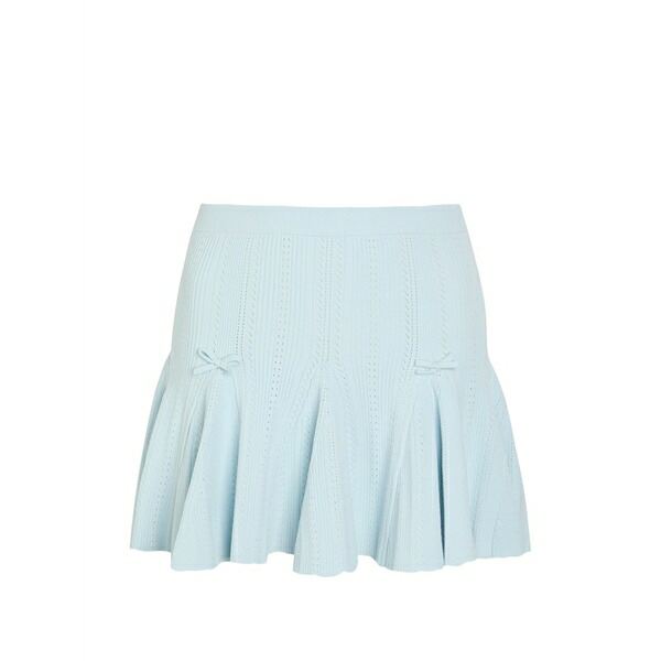 ラブスハックファンシー レディース スカート ボトムス Meryl bow-detail mini skirt Blue｜asty