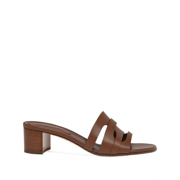ジャンヴィト ロッシ レディース サンダル シューズ 45mm cut-out heeled sandals Brown｜asty