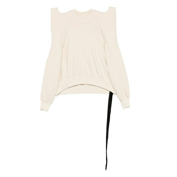 リックオウエンス レディース 編み物\u0026スウェーター アウター Tecsweat sweatshirt Neutrals